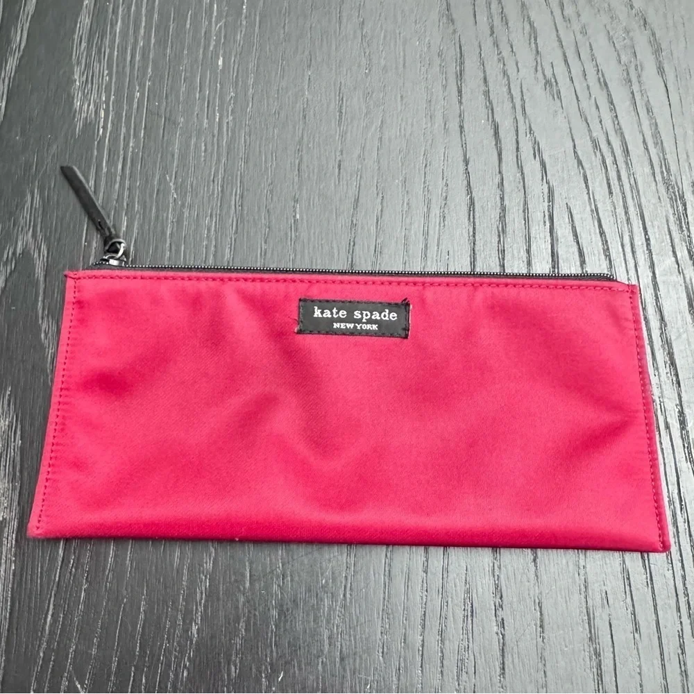 Vintage Kate Spade Red Zippered Pouch